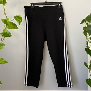Adidas climalite high rise Capri leggings